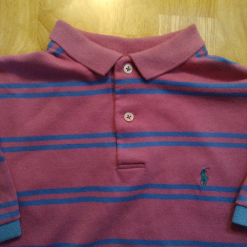Vintage 90s Polo Ralph Lauren Colorful Striped Polo Shirt